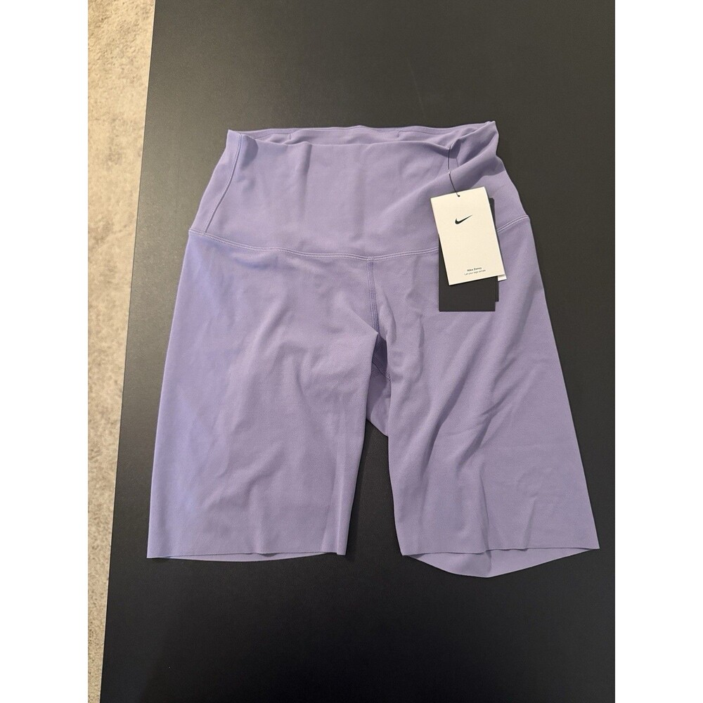 Nike One Dri-FIT Women’s Small Purple Biker Shorts High Rise 8 Training NWT